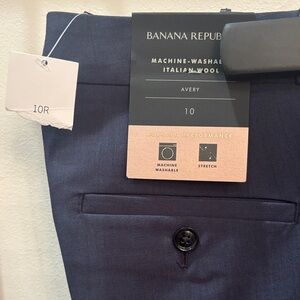 Banana Republic Navy Blue Avery Trousers